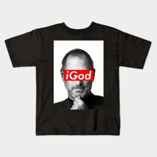 Steve Jobs is the iGod. Kids T-Shirt